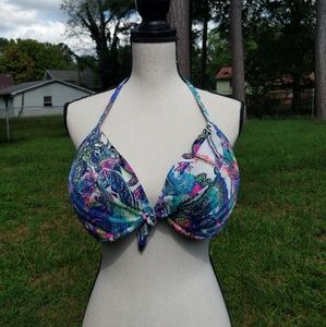 Victoria's Secret multi colored Halter Bikini Top